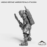 Tabletop Terrain Miniature Undead Heritage Warrior Female