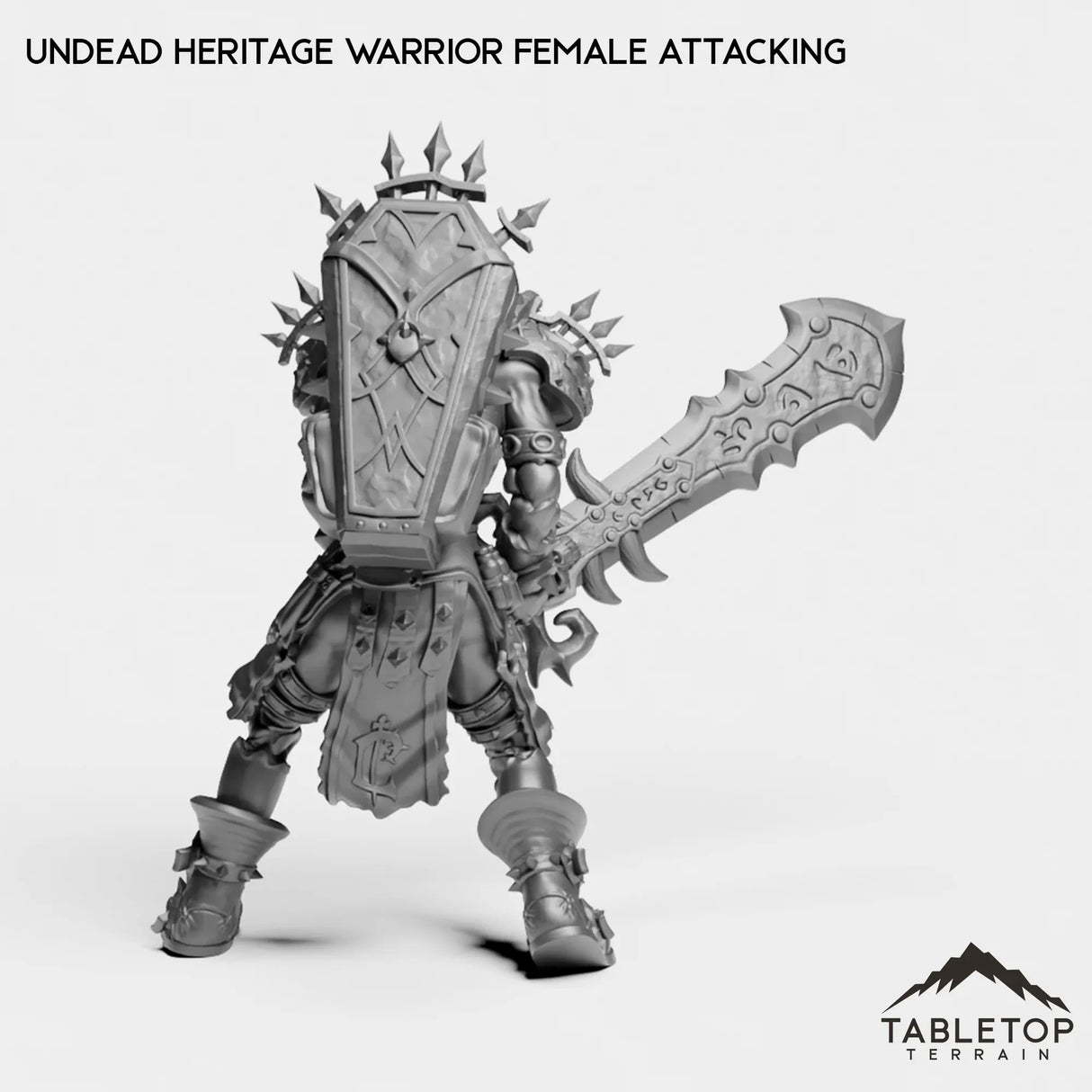 Tabletop Terrain Miniature Undead Heritage Warrior Female