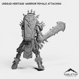 Tabletop Terrain Miniature Undead Heritage Warrior Female