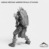 Tabletop Terrain Miniature Undead Heritage Warrior Female