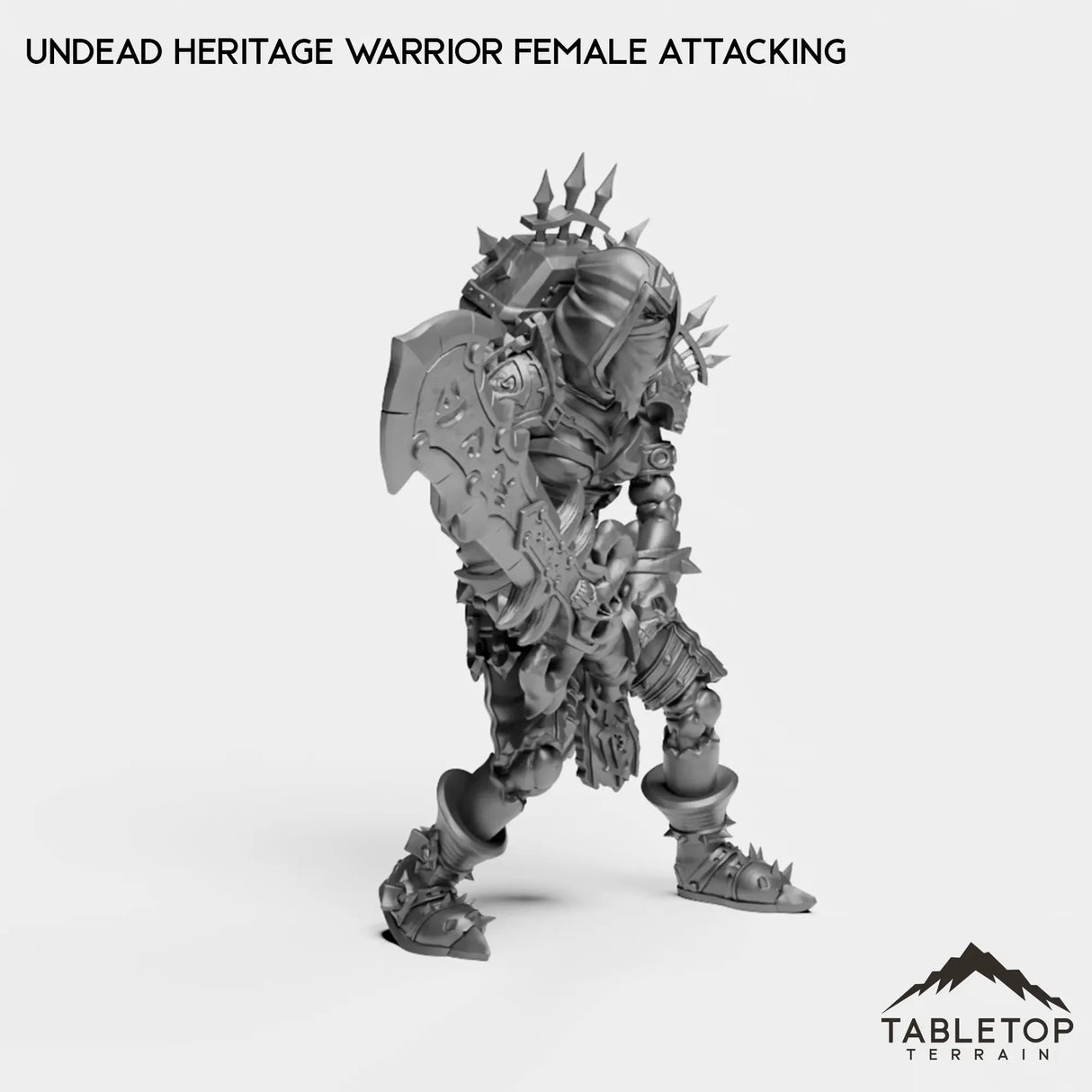 Tabletop Terrain Miniature Undead Heritage Warrior Female