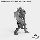 Tabletop Terrain Miniature Undead Heritage Warrior Female
