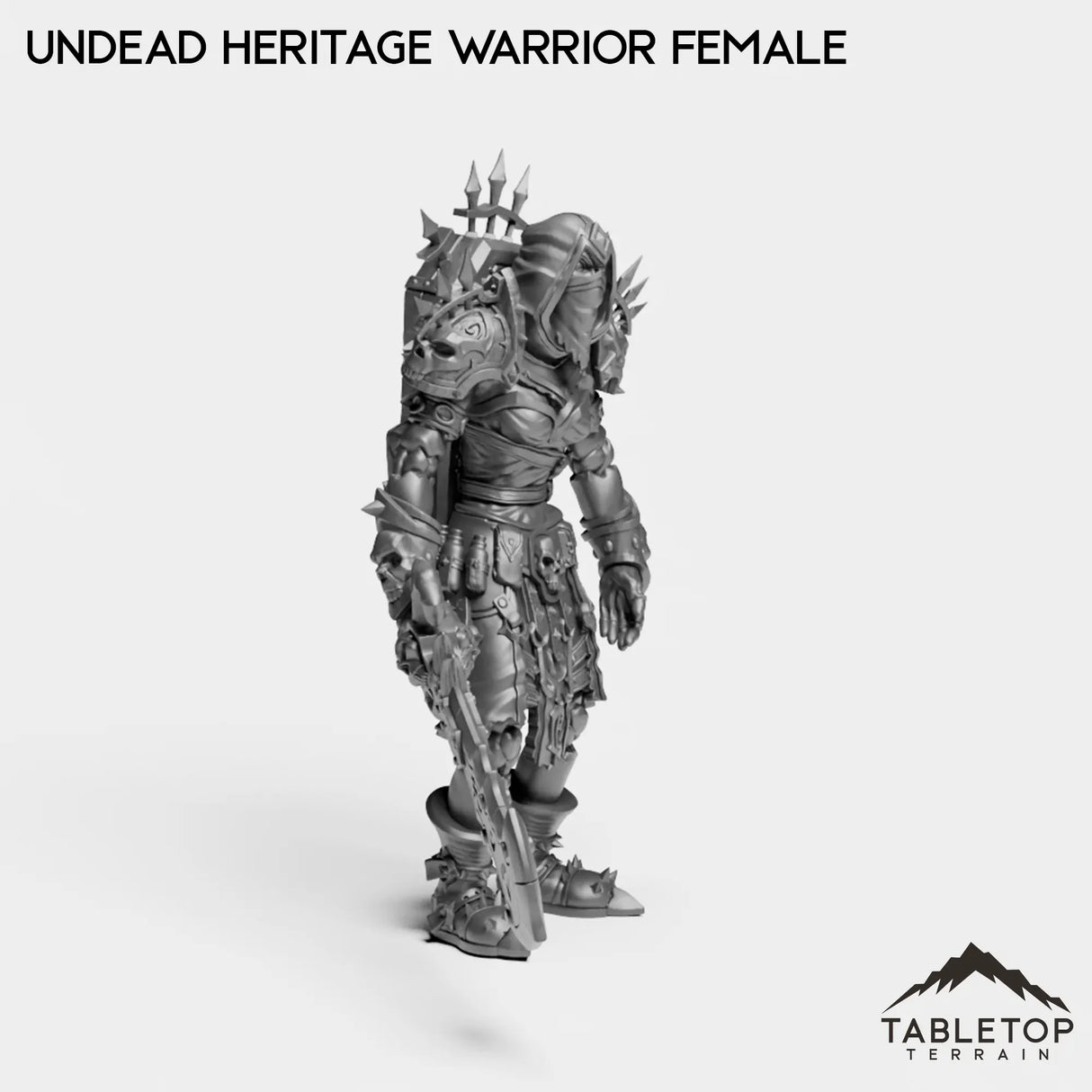 Tabletop Terrain Miniature Undead Heritage Warrior Female