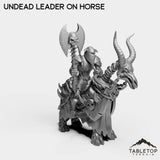 Tabletop Terrain Miniature Undead Leader on Horse