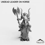 Tabletop Terrain Miniature Undead Leader on Horse