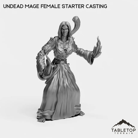 Tabletop Terrain Miniature Undead Mage Female Starter Casting Undead Starter Mage Female