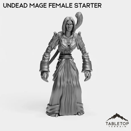 Tabletop Terrain Miniature Undead Mage Female Starter Undead Starter Mage Female