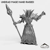 Tabletop Terrain Miniature Undead Mage Hand Raised Undead Basic Mage