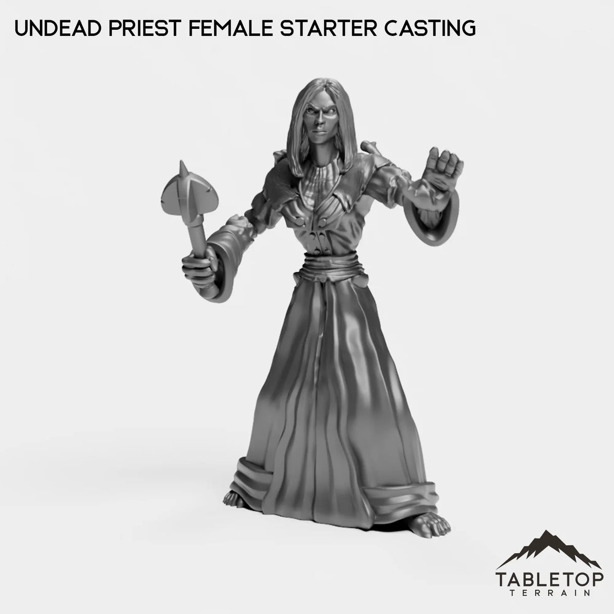 Tabletop Terrain Miniature Undead Priest Female Starter Casting Undead Starter Priest Female