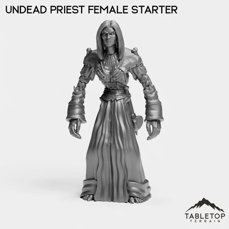 Tabletop Terrain Miniature Undead Priest Female Starter Undead Starter Priest Female