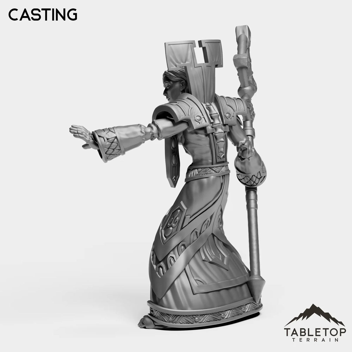 Tabletop Terrain Miniature Undead Priest Female Tier 1