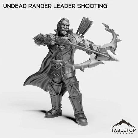 Tabletop Terrain Miniature Undead Ranger Leader Shooting Undead Ranger Leader