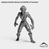 Tabletop Terrain Miniature Undead Rogue Female Starter Attacking Undead Starters Female