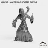 Tabletop Terrain Miniature Undead Starter Mage Female