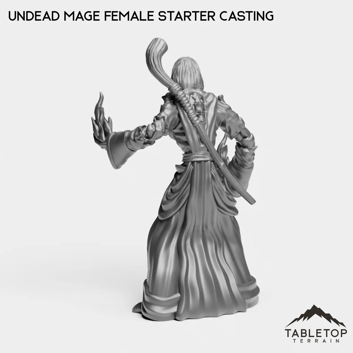 Tabletop Terrain Miniature Undead Starter Mage Female