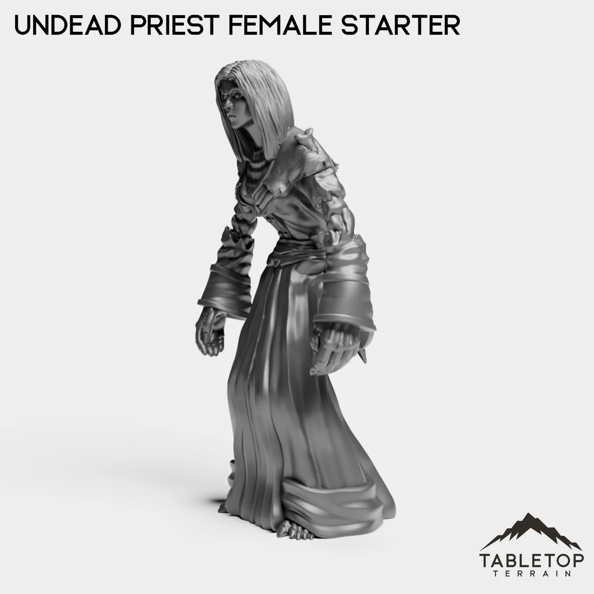 Tabletop Terrain Miniature Undead Starter Priest Female