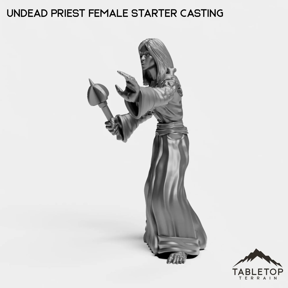 Tabletop Terrain Miniature Undead Starter Priest Female