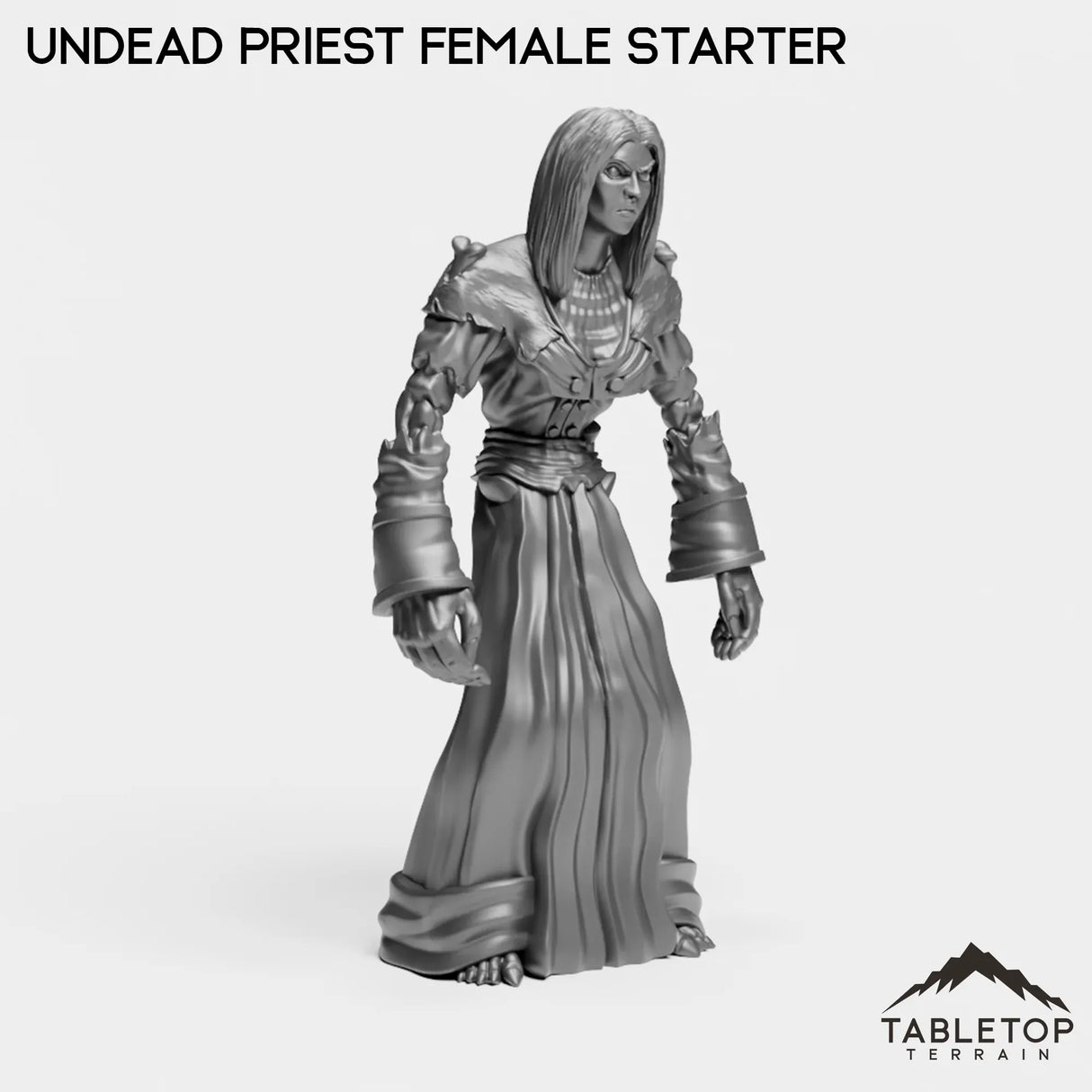 Tabletop Terrain Miniature Undead Starter Priest Female