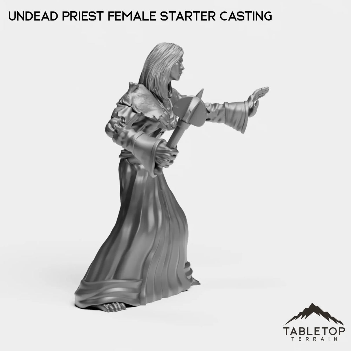 Tabletop Terrain Miniature Undead Starter Priest Female