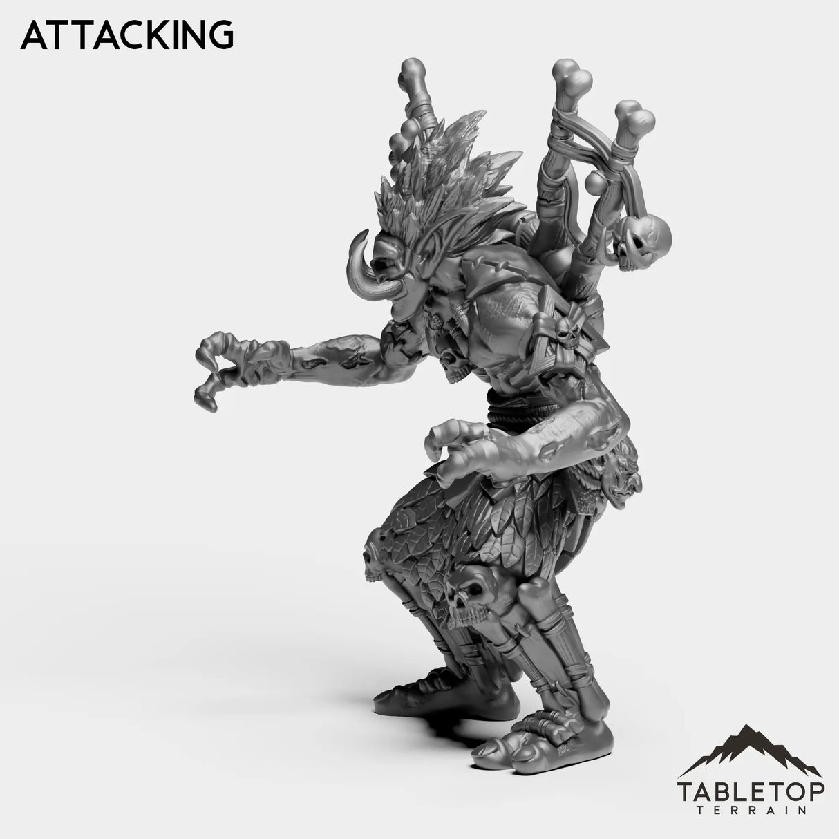 Tabletop Terrain Miniature Undead Troll
