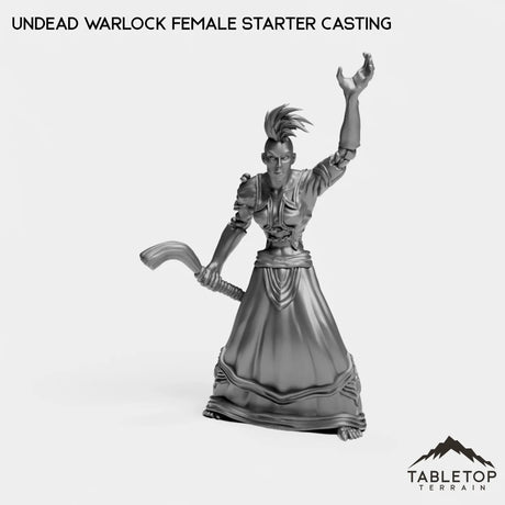 Tabletop Terrain Miniature Undead Warlock Female Starter Casting Undead Starters Female