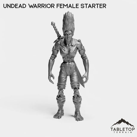 Tabletop Terrain Miniature Undead Warrior Female Starter Undead Starters Female