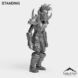 Tabletop Terrain Miniature Undead Warrior Female Tier 1