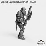 Tabletop Terrain Miniature Undead Warrior Leader with 2H Axe