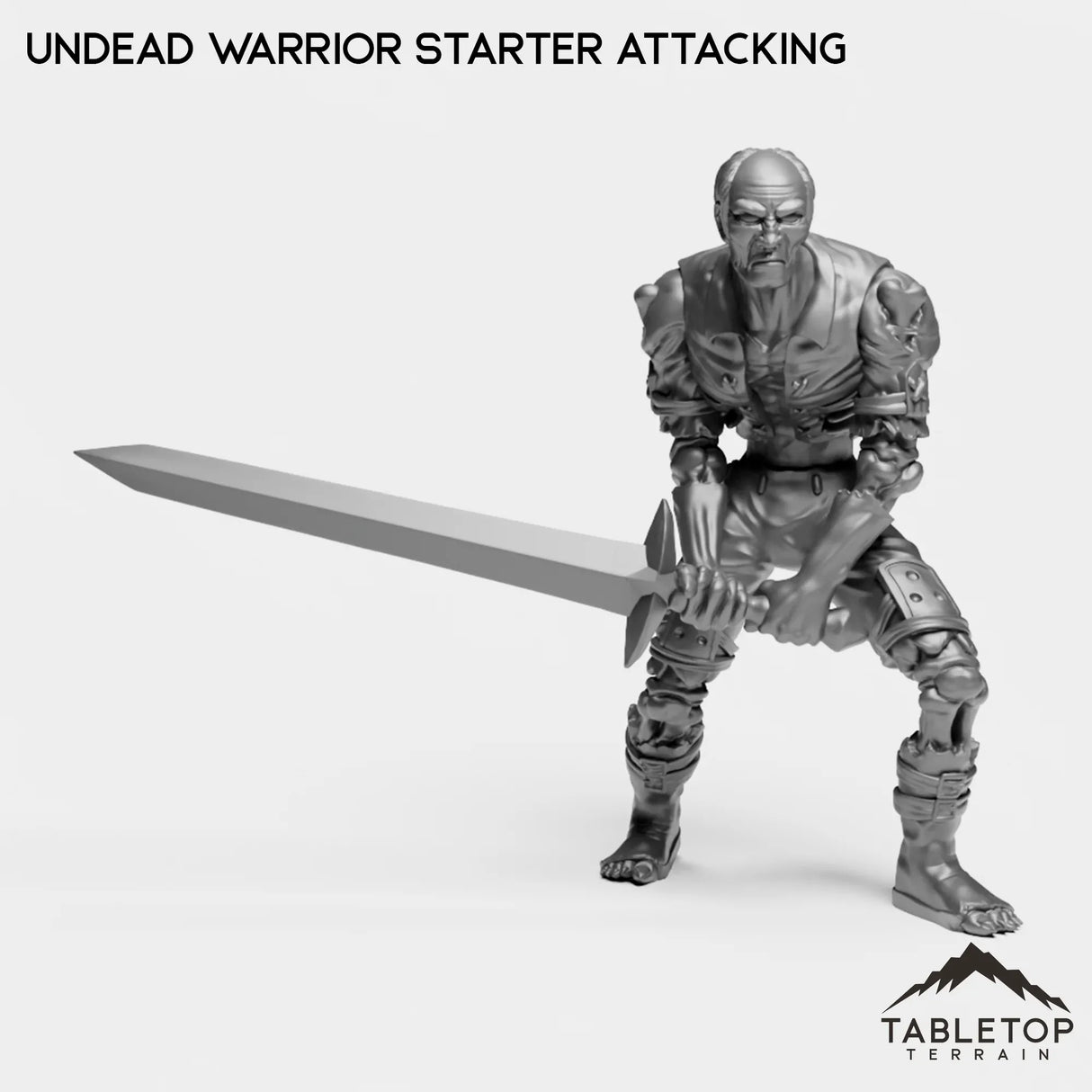 Tabletop Terrain Miniature Undead Warrior Starter Attacking Undead Starters