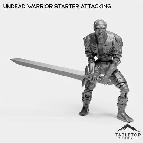 Tabletop Terrain Miniature Undead Warrior Starter Attacking Undead Starters