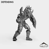 Tabletop Terrain Miniature Undead Warrior Tier 1
