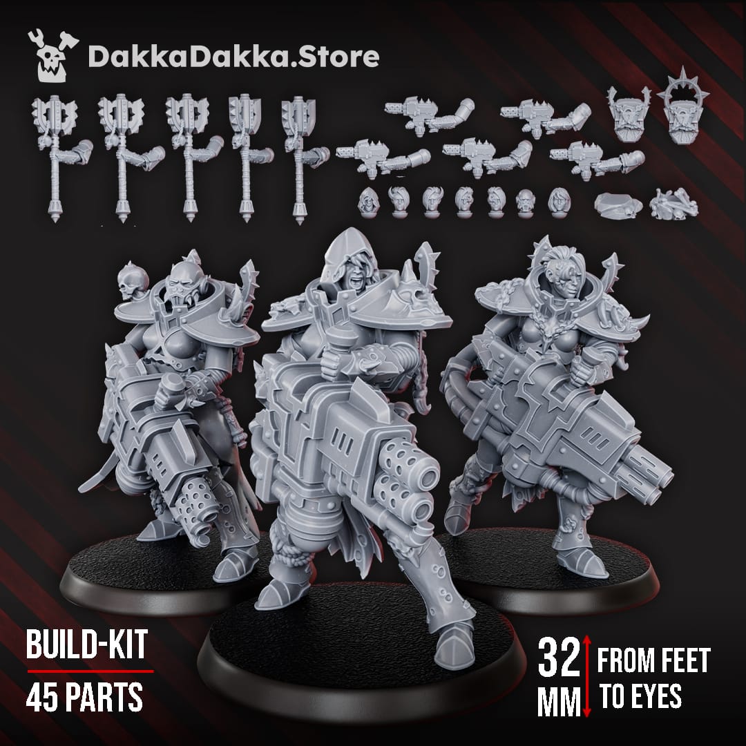 Tabletop Terrain Miniature Unholy BFG Squad (build kit)