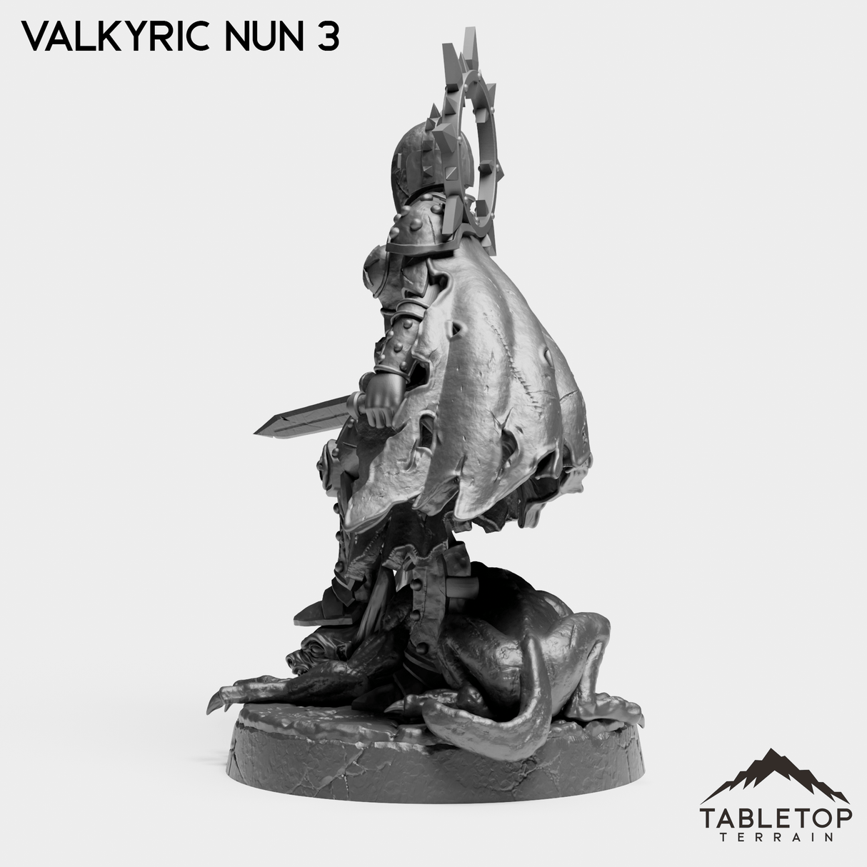Tabletop Terrain Miniature Valkyric Nuns - Add-ons