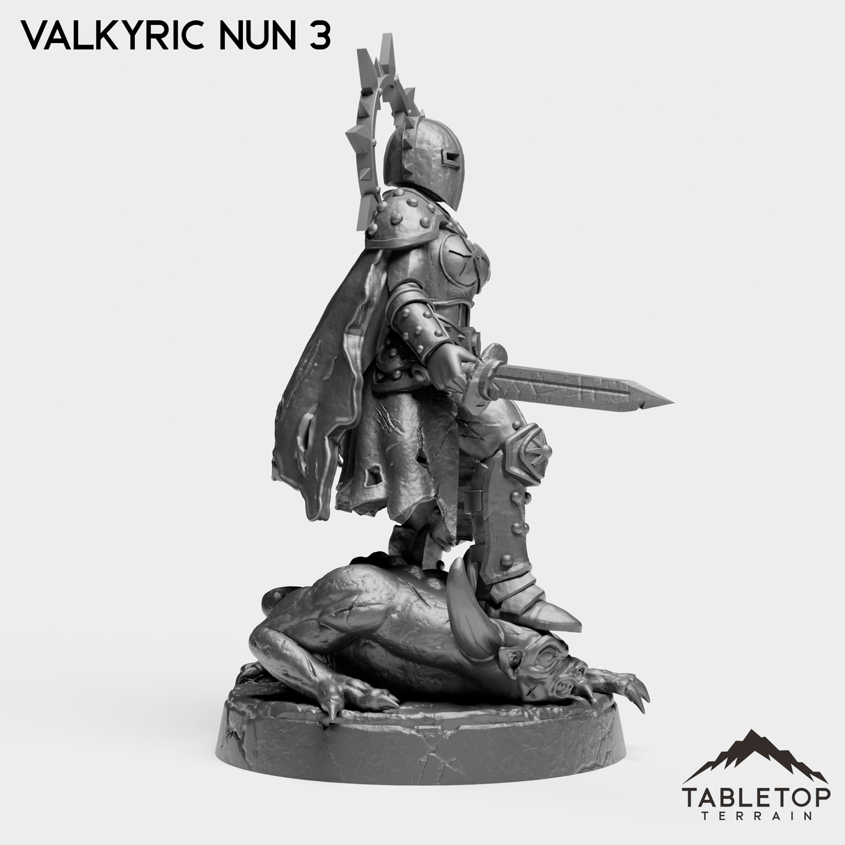 Tabletop Terrain Miniature Valkyric Nuns - Add-ons