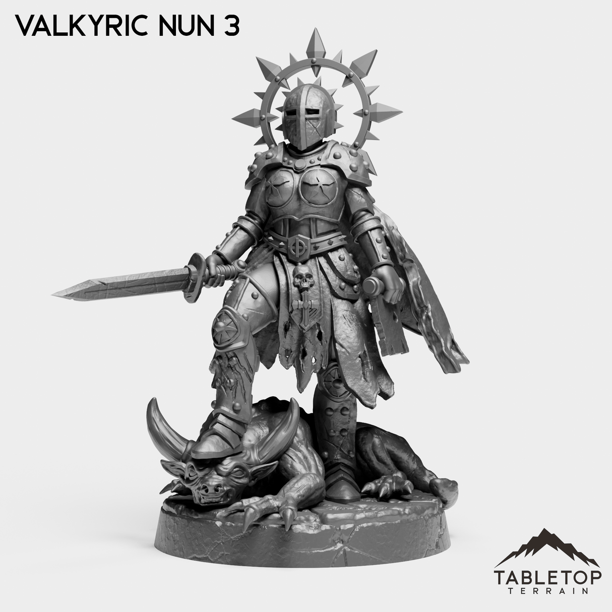 Tabletop Terrain Miniature Valkyric Nuns - Add-ons