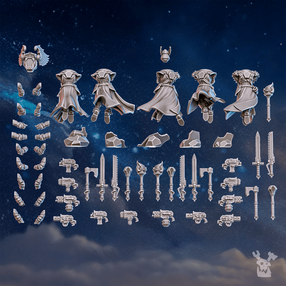 Tabletop Terrain Miniature Valkyries Squad (build kit)