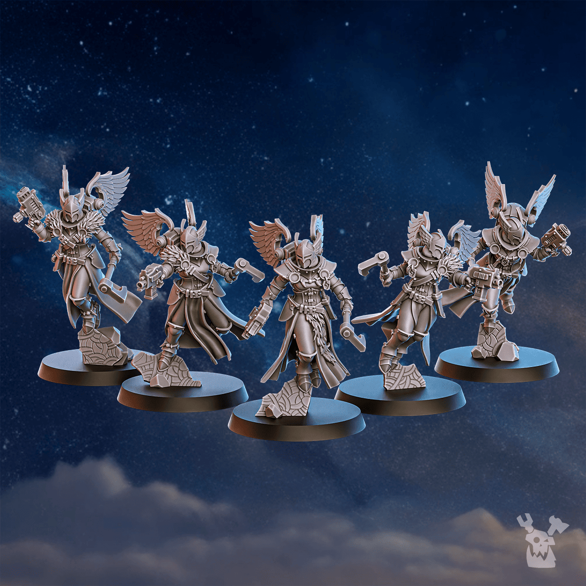 Tabletop Terrain Miniature Valkyries Squad x5