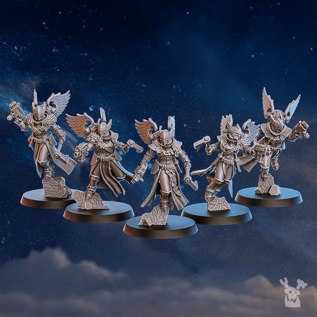 Tabletop Terrain Miniature Valkyries Squad x5