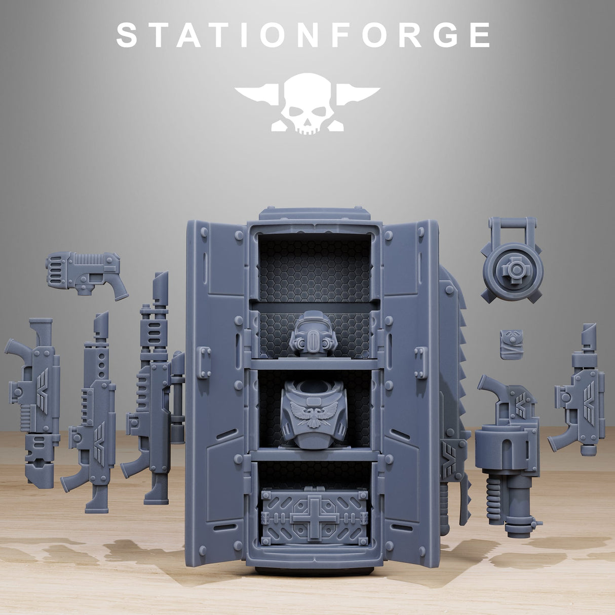 Tabletop Terrain Miniature Vaskar Drop Pod