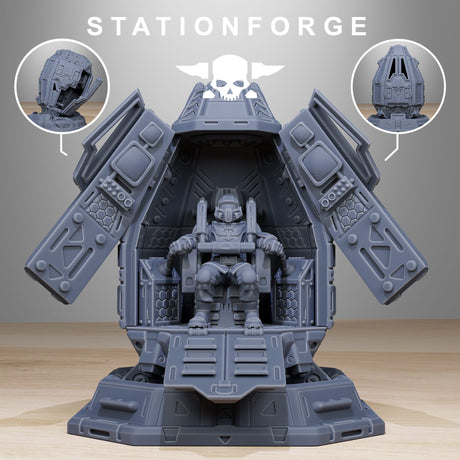 Tabletop Terrain Miniature Vaskar Drop Pod