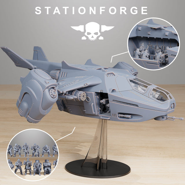 Tabletop Terrain Miniature Vaskar Dropship