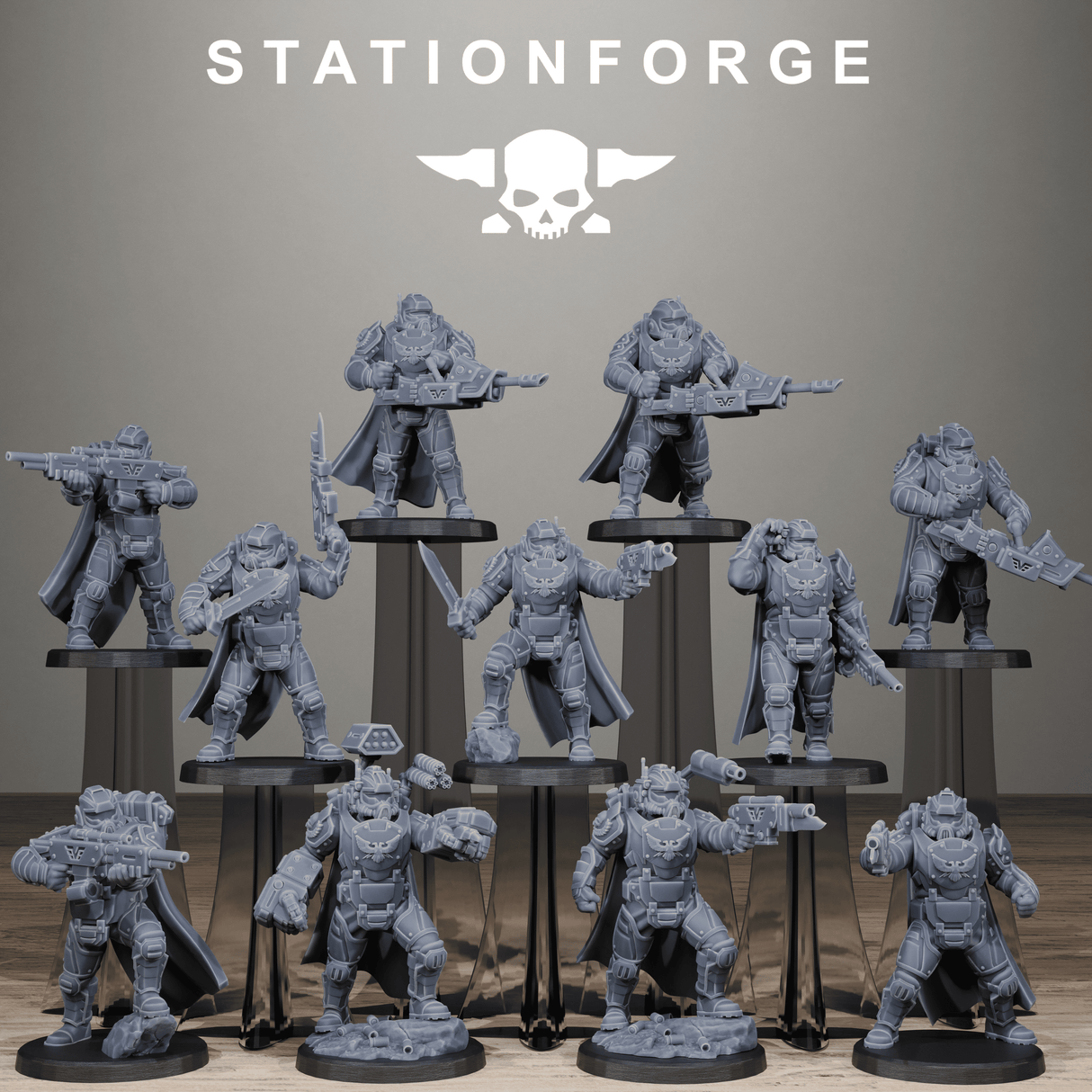 Tabletop Terrain Miniature Vaskar Heavy Squad