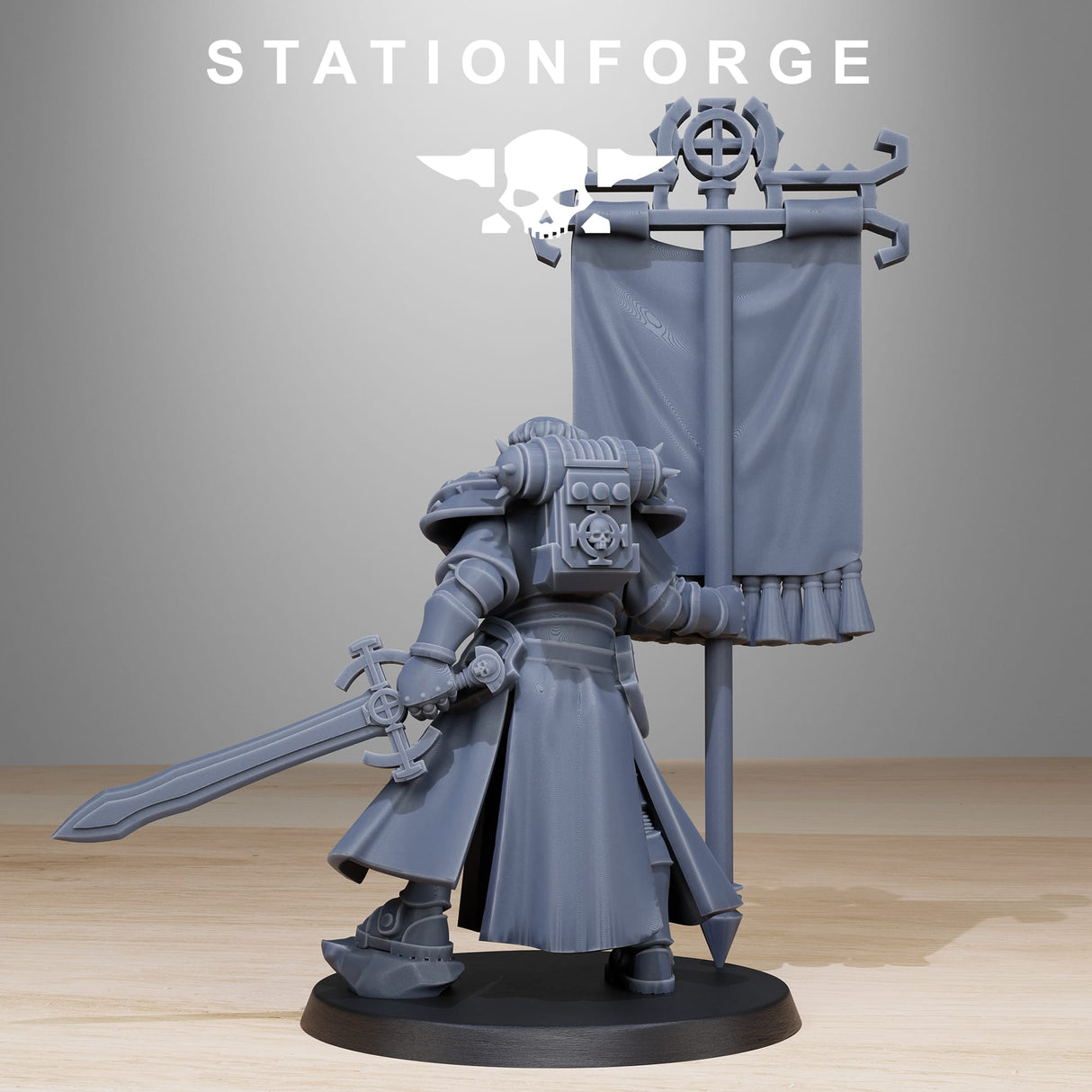Tabletop Terrain Miniature Vodalites Flag Bearer