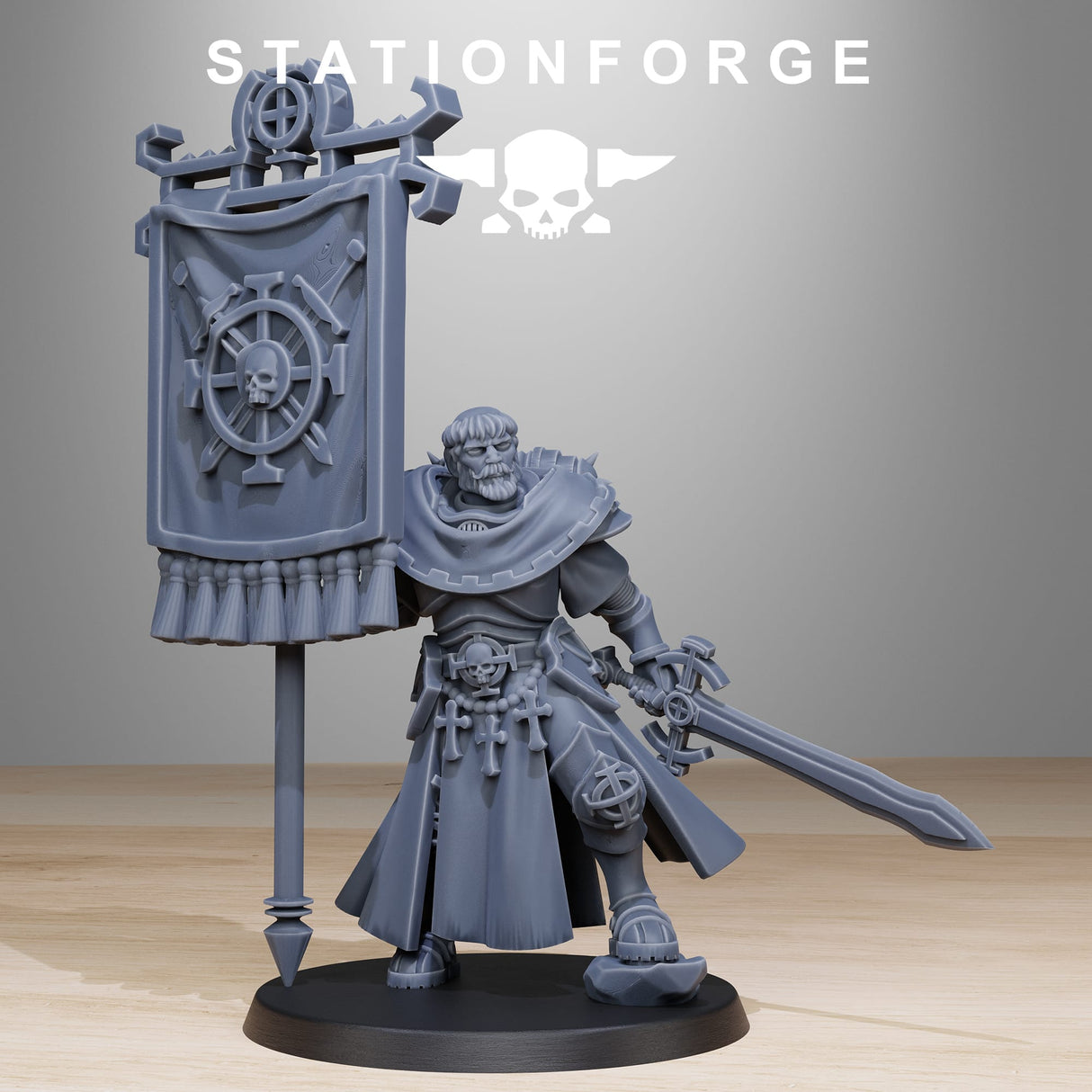 Tabletop Terrain Miniature Vodalites Flag Bearer