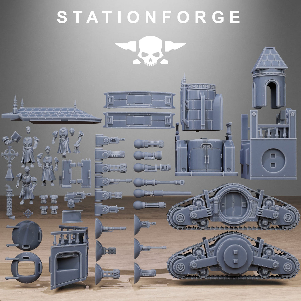 Tabletop Terrain Miniature Vodalites Heavy Tank