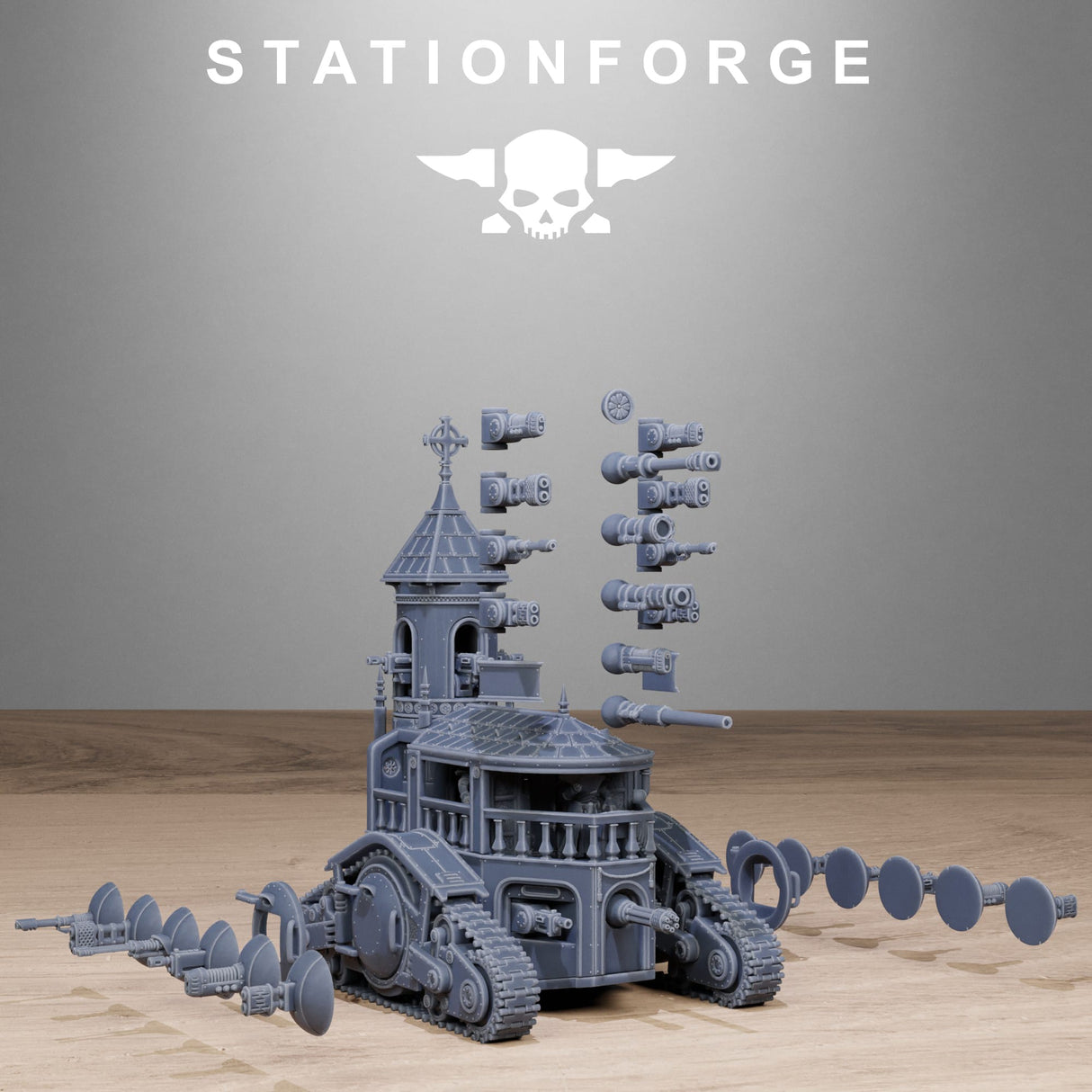 Tabletop Terrain Miniature Vodalites Heavy Tank