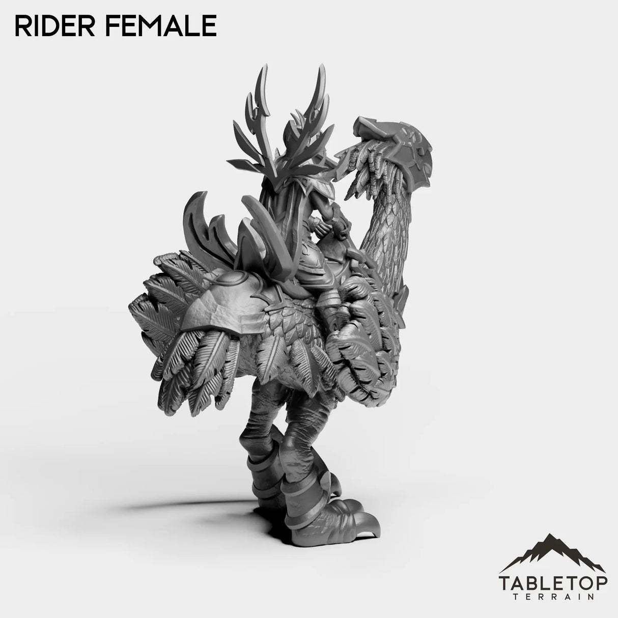 Tabletop Terrain Miniature Void Heritage Rider Female