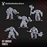 Tabletop Terrain Miniature Volcano Armor Squad (build kit)