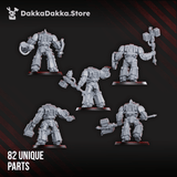 Tabletop Terrain Miniature Volcano Armor Squad (build kit)