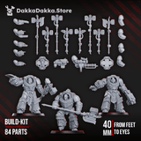 Tabletop Terrain Miniature Volcano Armor Squad (build kit)